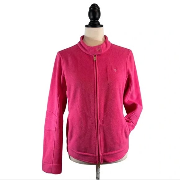 Lilly Pulitzer Jackets & Blazers - Lilly Pulitzer Fleece Jacket Pink Full Zip Front w/ Pockets, Size S